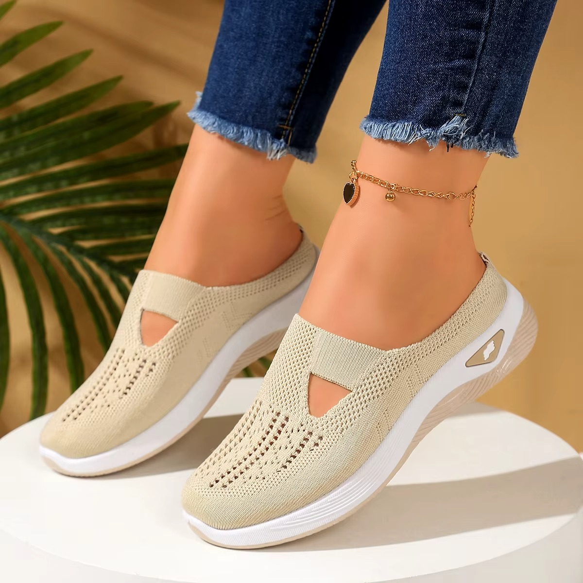 Ballerines anatomiques femme en maille respirante