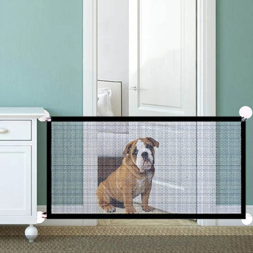 Barrière de sécurité rétractable pour animaux et enfants