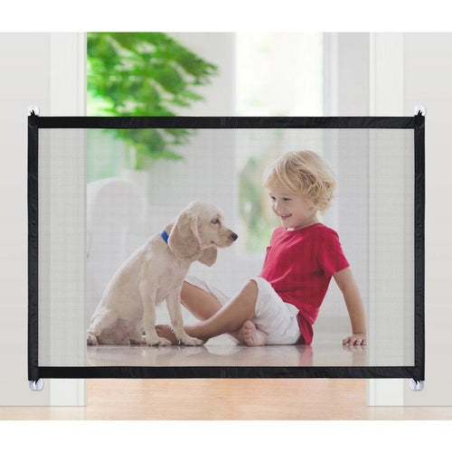 Barrière de sécurité rétractable pour animaux et enfants