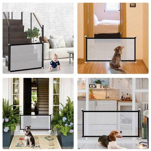Barrière de sécurité rétractable pour animaux et enfants