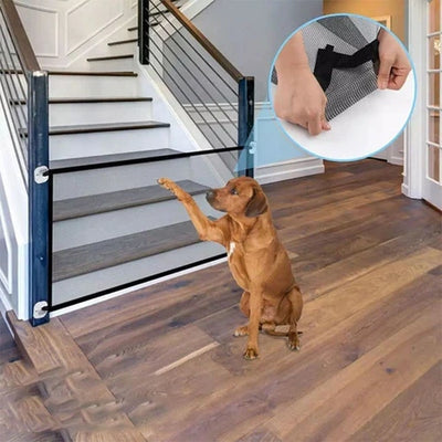 Barrière de sécurité rétractable pour animaux et enfants
