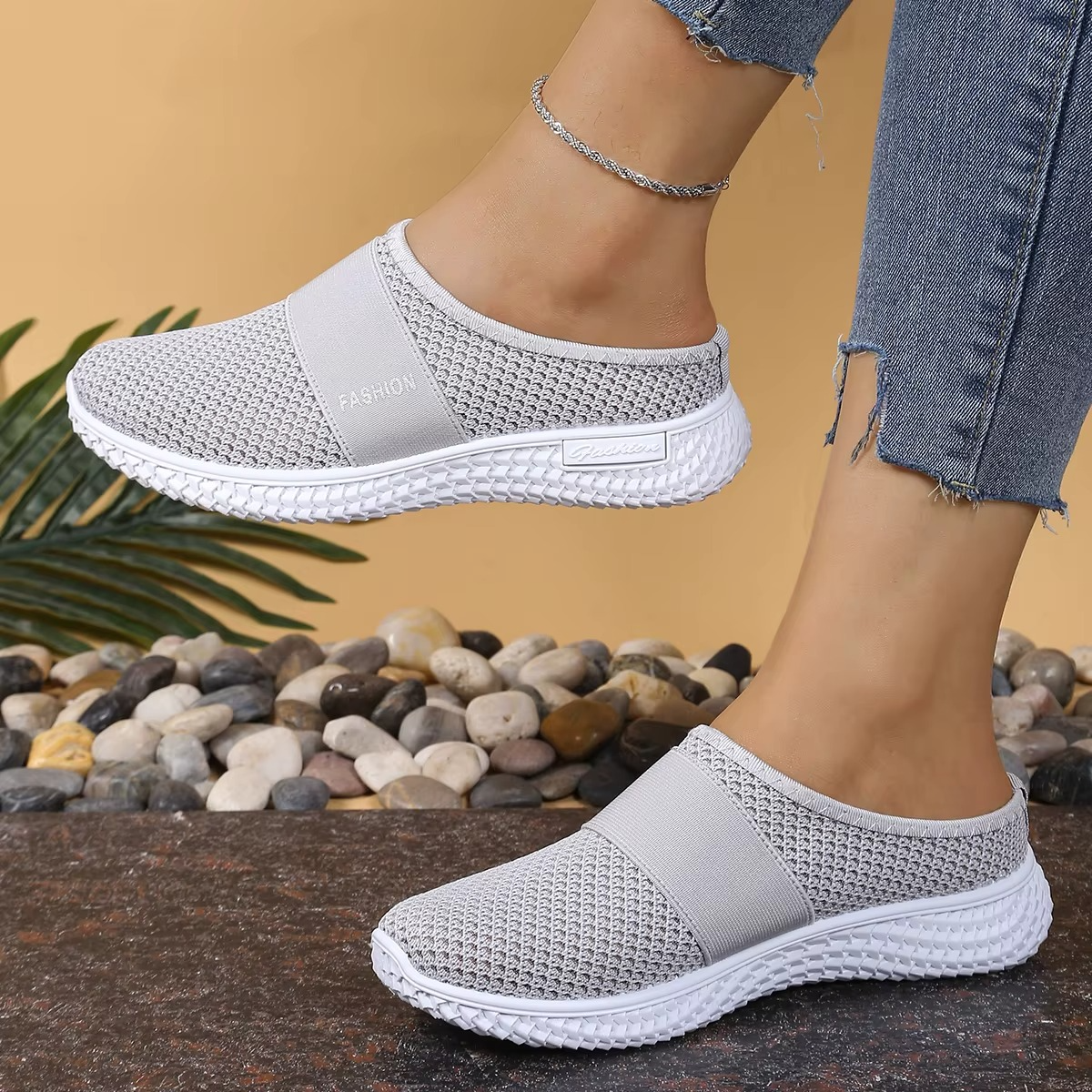 Baskets femme décontractées d’été respirantes