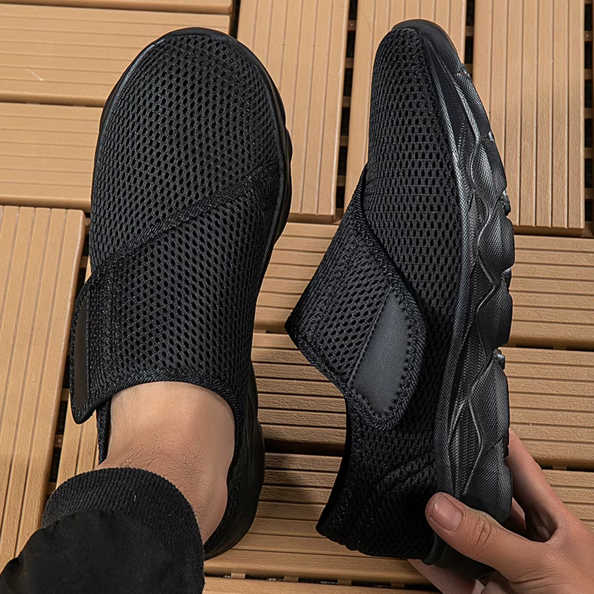 Baskets unisexes anatomiques de sport sans lacets