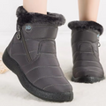 Bottes femme d’hiver imperméables à tige moyenne avec doublure en peluche