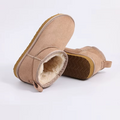 Bottes femme d’hiver à doublure en peluche et tige basse