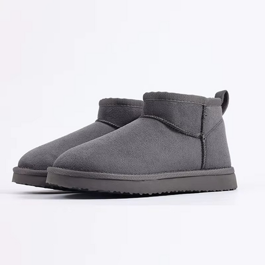 Bottes femme d’hiver à doublure en peluche et tige basse