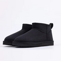 Bottes femme d’hiver à doublure en peluche et tige basse
