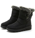 Bottes femme d’hiver à tige moyenne imperméables
