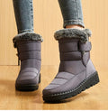 Bottes femme d’hiver à tige moyenne imperméables