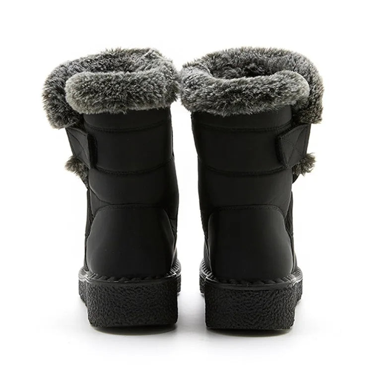 Bottes femme d’hiver à tige moyenne imperméables