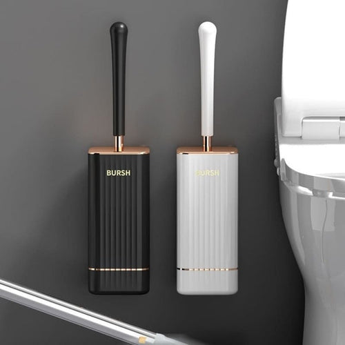 Brosse de nettoyage pour toilettes avec support