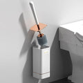 Brosse de nettoyage pour toilettes avec support