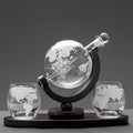 Carafe à whisky globe en verre avec support élégant