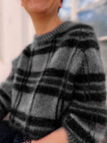 Cardigan en tricot femme rayé décontracté pour l’hiver