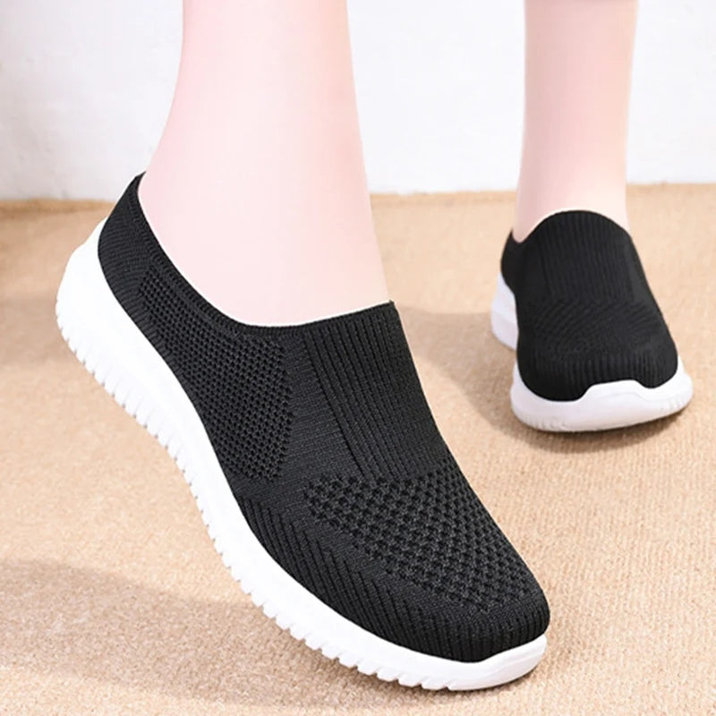 Chaussures femme sans lacets, respirantes et antidérapantes