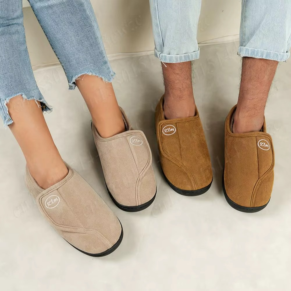 Chaussures unisexes en daim avec doublure pour arthrite et pieds gonflés