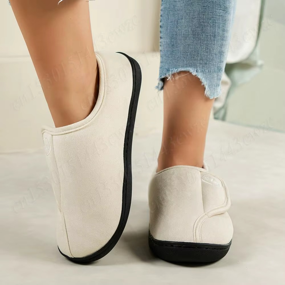 Chaussures unisexes en daim avec doublure pour arthrite et pieds gonflés