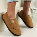 Chaussures unisexes en daim avec doublure pour arthrite et pieds gonflés