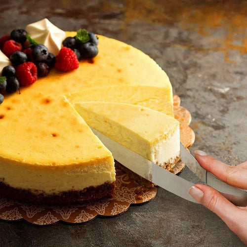 Coupe-gâteau et tarte en acier inoxydable