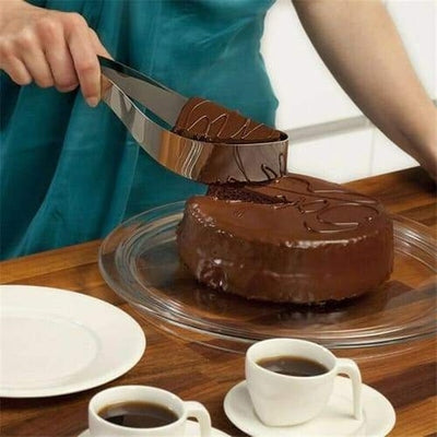 Coupe-gâteau et tarte en acier inoxydable