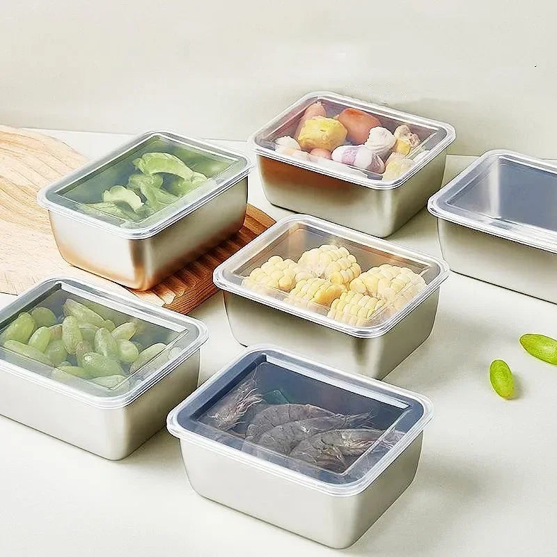 Ensemble de bocaux hermétiques en acier inoxydable