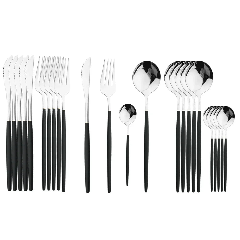 Ensemble de couverts en acier inoxydable