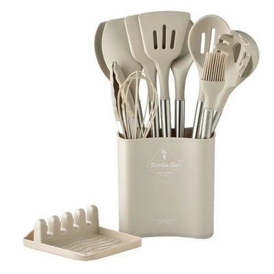 Ensemble d'ustensiles de cuisine en silicone