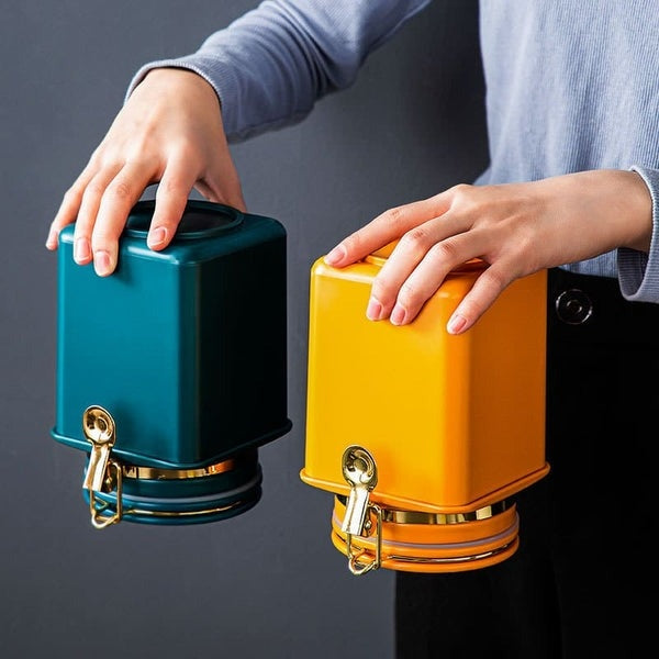 Flacon de conservation pour grains avec couvercle hermétique