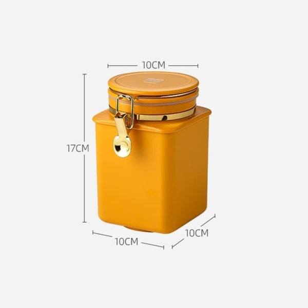 Flacon de conservation pour grains avec couvercle hermétique