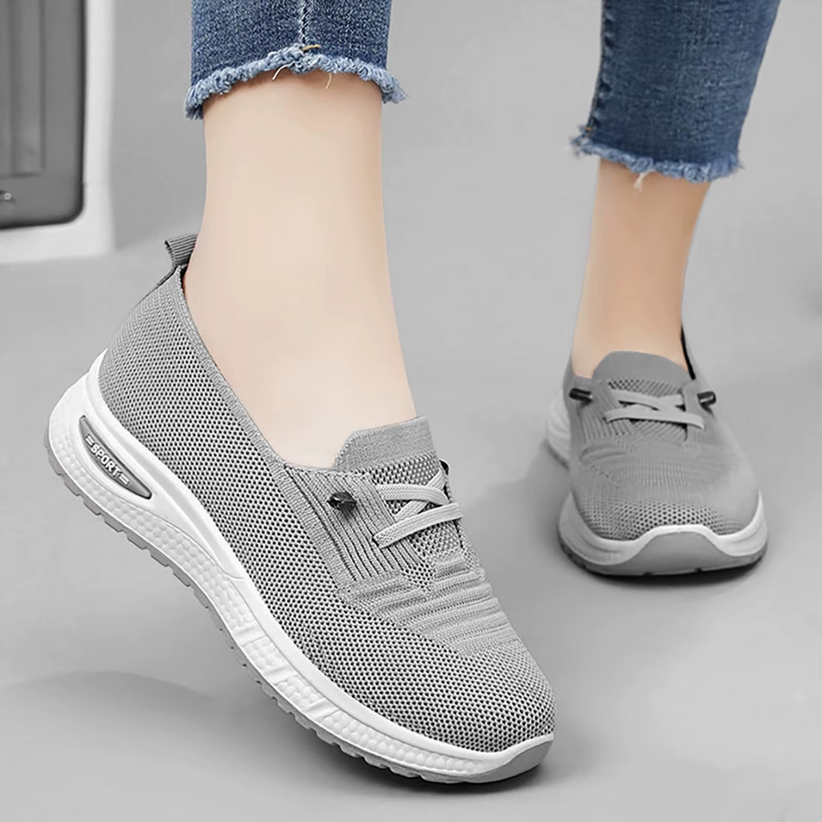 Mocassins femme d’été respirants et antidérapants