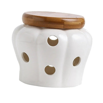 Pot en céramique avec couvercle à ventilation