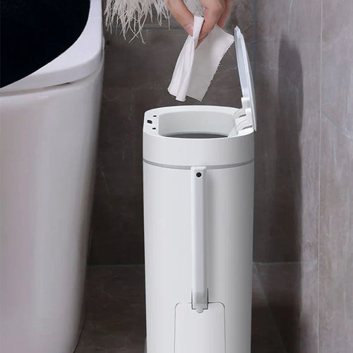 Poubelle intelligente automatique avec brosse de nettoyage intégrée