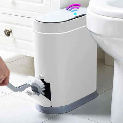 Poubelle intelligente automatique avec brosse de nettoyage intégrée