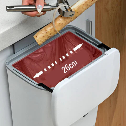 Poubelle suspendue compacte pour cuisine