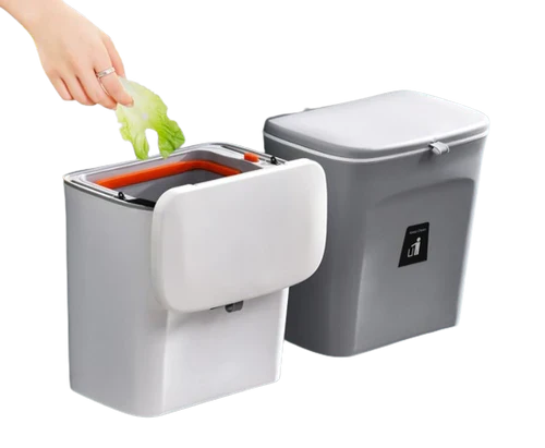 Poubelle suspendue compacte pour cuisine