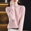 Pull femme basique d’hiver en maille