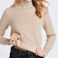 Pull femme d’hiver doublé en velours