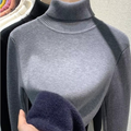 Pull femme d’hiver doublé en velours