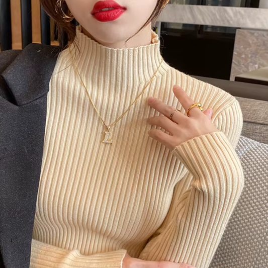 Pull femme d’hiver à col roulé