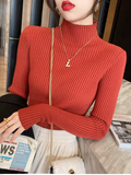 Pull femme d’hiver à col roulé