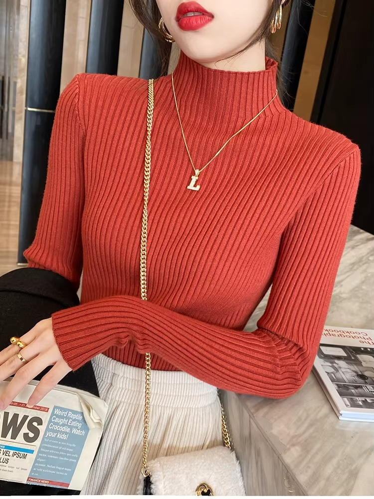 Pull femme d’hiver à col roulé