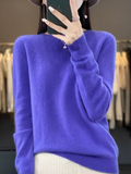 Pull femme en cachemire décontracté pour l’hiver