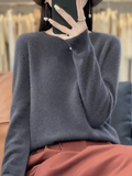 Pull femme en cachemire décontracté pour l’hiver