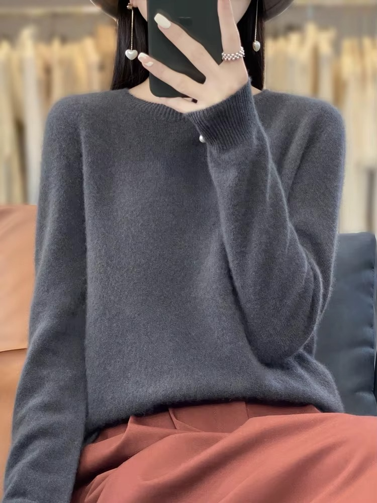 Pull femme en cachemire décontracté pour l’hiver
