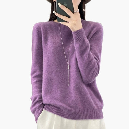 Pull femme en cachemire décontracté pour l’hiver