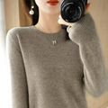 Pull femme en cachemire à col rond