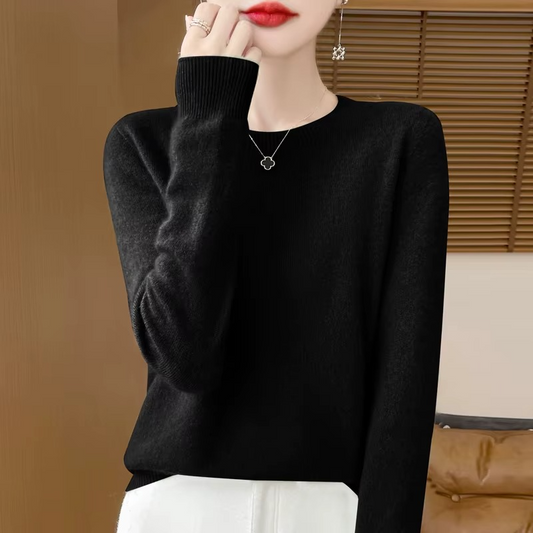 Pull femme en cachemire et laine