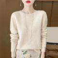 Pull femme en cachemire et laine
