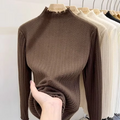 Pull femme en maille avec volants