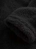 Sweat à capuche femme monochrome en laine
